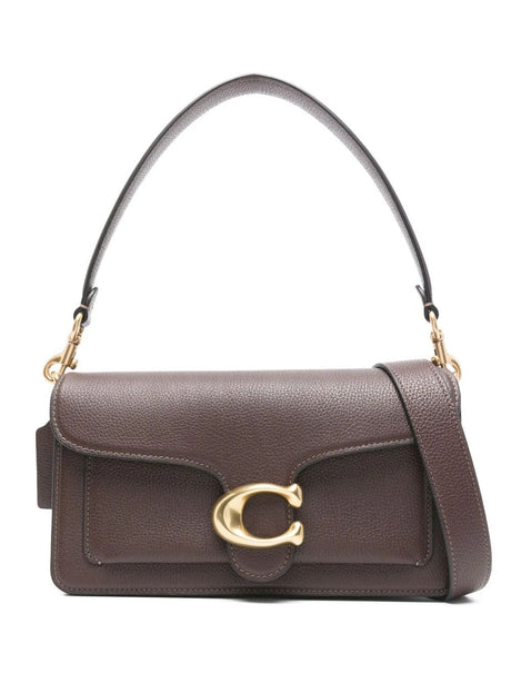 COACH Mini Polished Pebble Leather Shoulder Bag