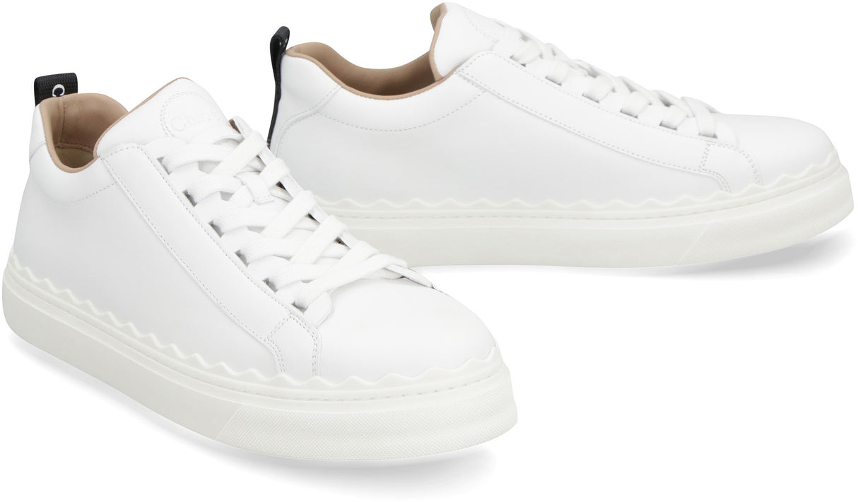 CHLOÉ Women's Classic Low Top Leather Sneakers