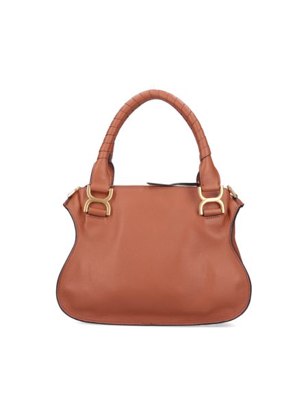 CHLOÉ Mini Leather Handbag with Flap Closure