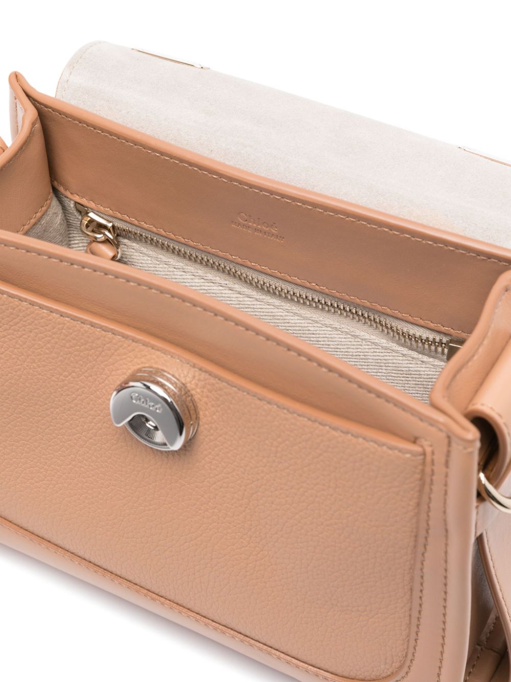 CHLOÉ Women's Mini Tess Tan Leather Handbag - Spring/Summer 2024