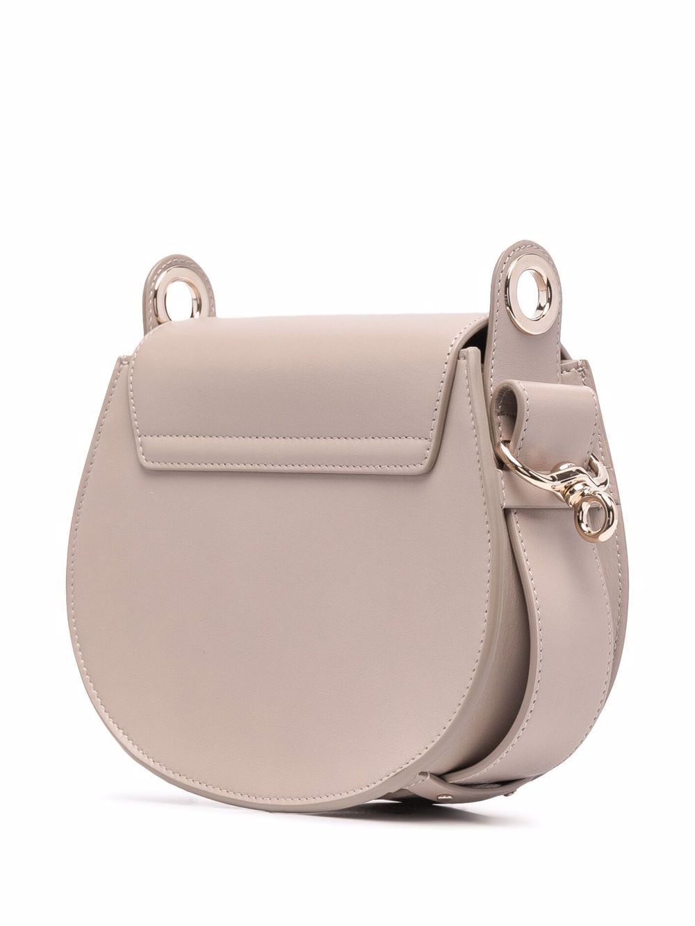 Stone Grey 100% Leather Small Tess Crossbody Handbag for Women