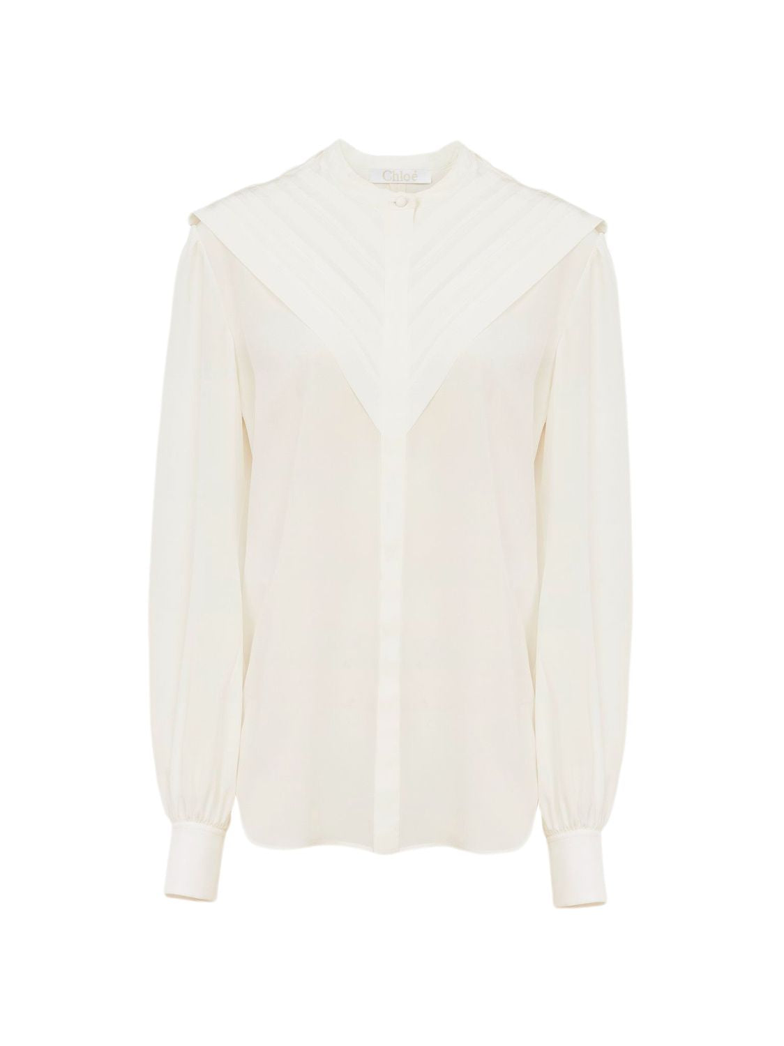 White Iconic Silk Top for Women