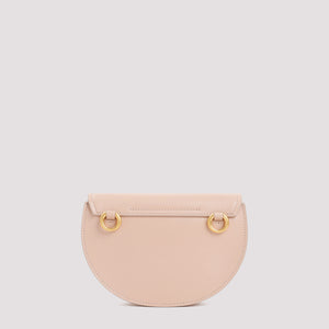 Powd Beige Leather Shoulder Bag for Women - FW23 Collection