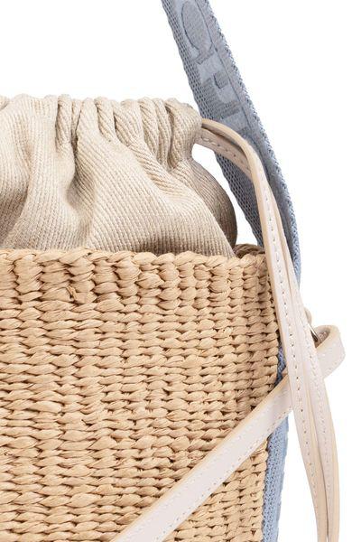 Chic Black and Beige Woody Basket for Women