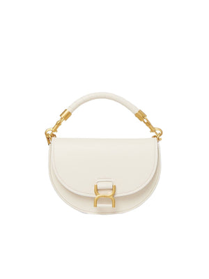 CHLOÉ Black Leather Shoulder Bag with Magnetic Closure and Gold-Tone Hardware