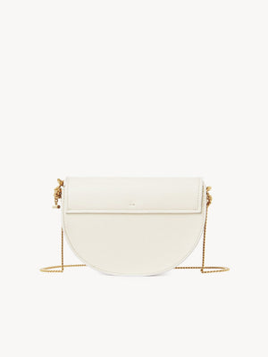 CHLOÉ Black Leather Shoulder Bag with Magnetic Closure and Gold-Tone Hardware