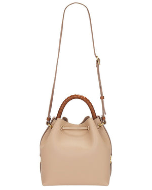 Mist Ivory Leather Shopping Bag - 漂亮的女性逛街包