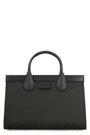 CHLOÉ Green Canvas Tote Bag for Women - Stylish and Spacious Spring/Summer 2024 Collection