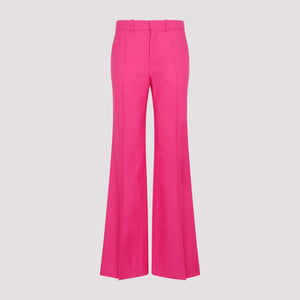 CHLOÉ Pink & Purple Wool Blend Pants for Women – SS23 Collection