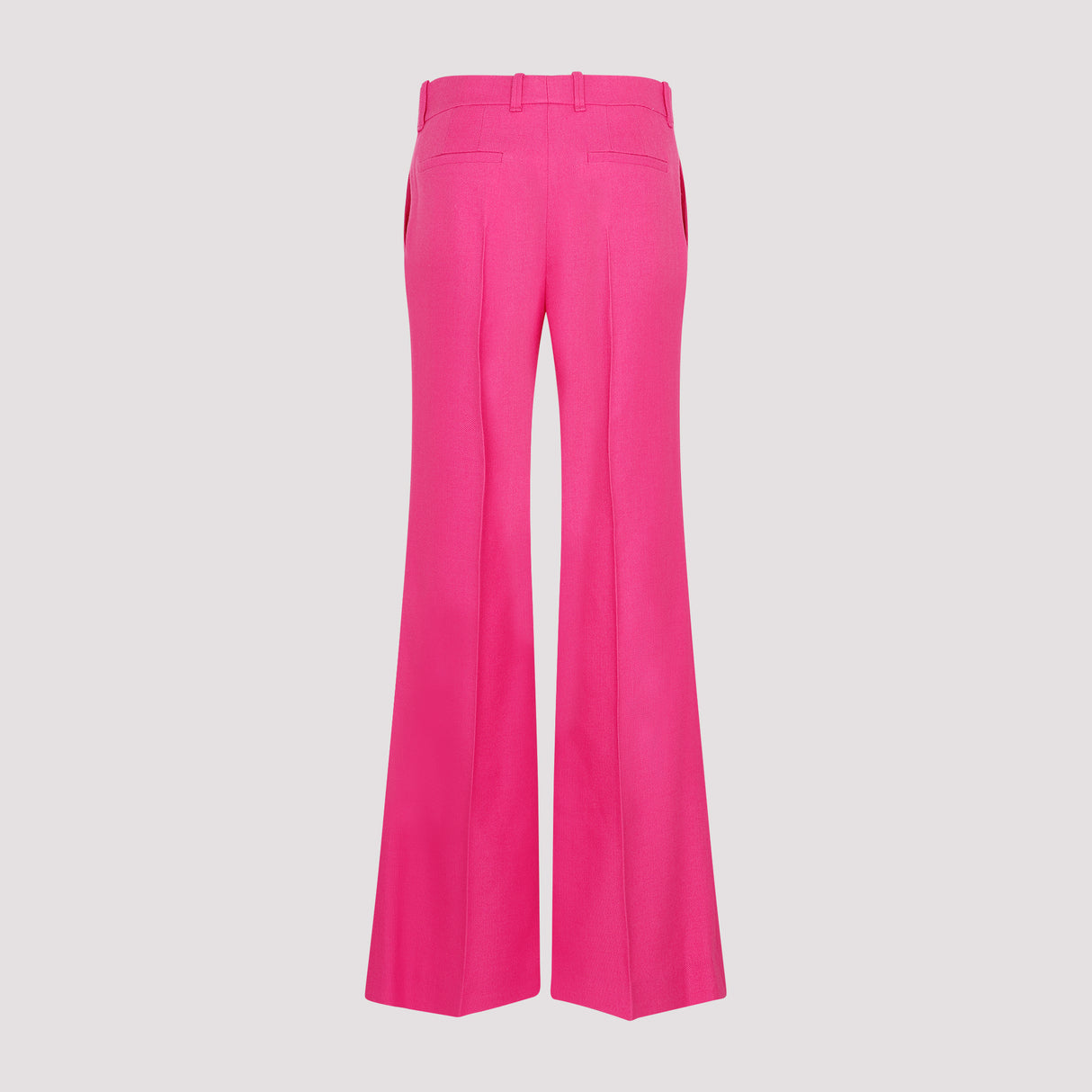 粉紫羊毛混纺女裤-SS23系列