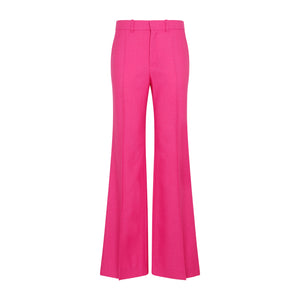 CHLOÉ Pink & Purple Wool Blend Pants for Women – SS23 Collection