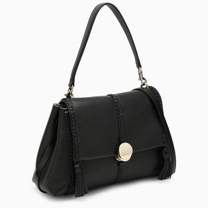 CHLOÉ PENELOPE M BLACK Handbag WITH GOLDEN LOGO