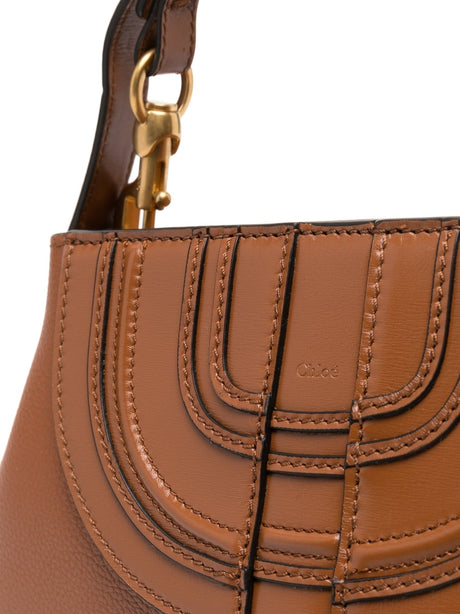 CHLOÉ 24SS Women's Leather Brown Shoulder Bag