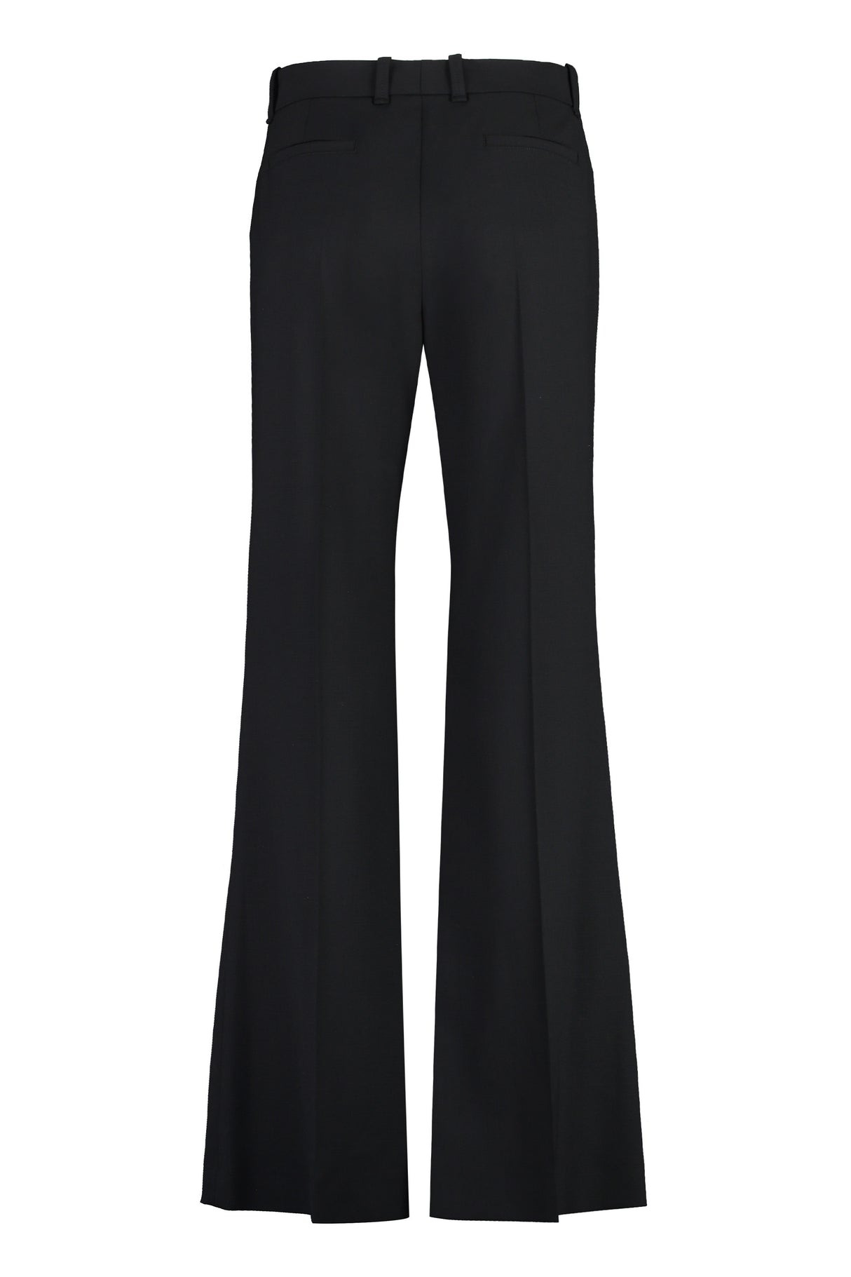 CHLOÉ Flared Wool Pants for Women in Black - FW23