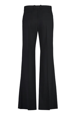 Flared Wool Pants for Women in Black - FW23