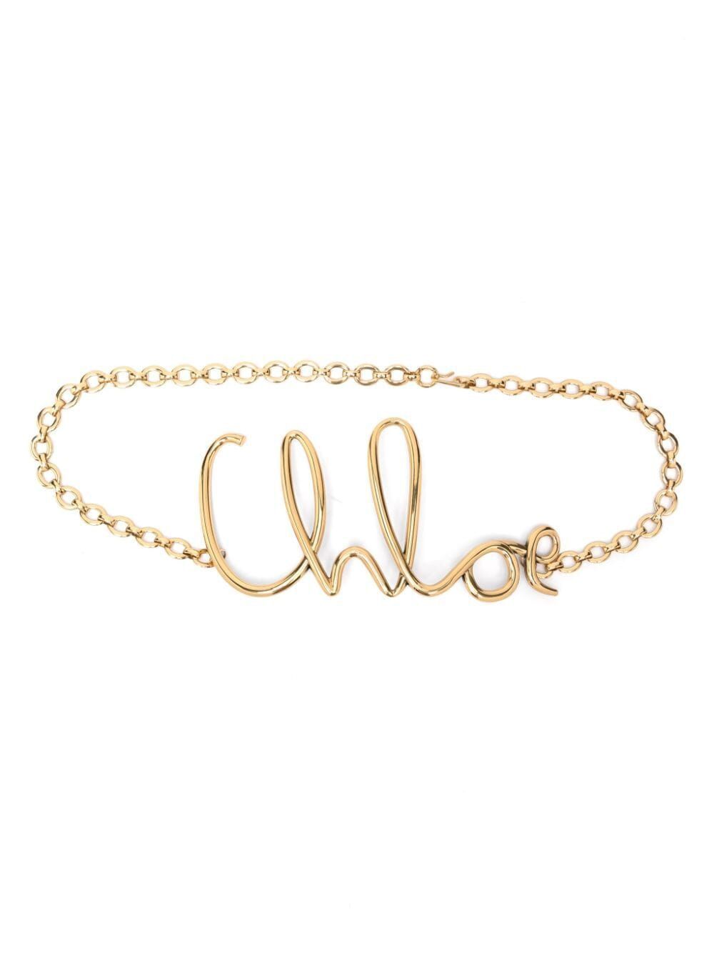 CHLOÉ Iconic Large Metallic Belt