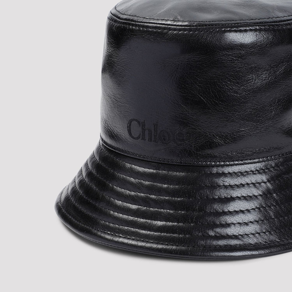 CHLOÉ Elegant Leather Bucket Hat