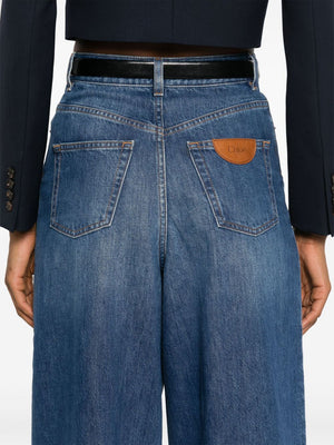 CHLOÉ Organic Wide Leg Denim Jeans