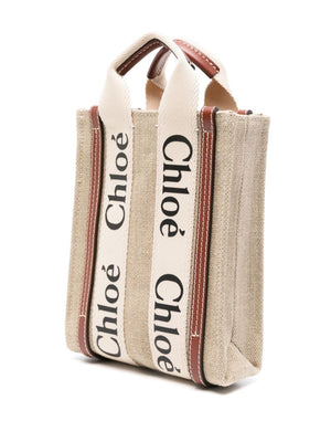 CHLOÉ Chic Linen Mini Handbag