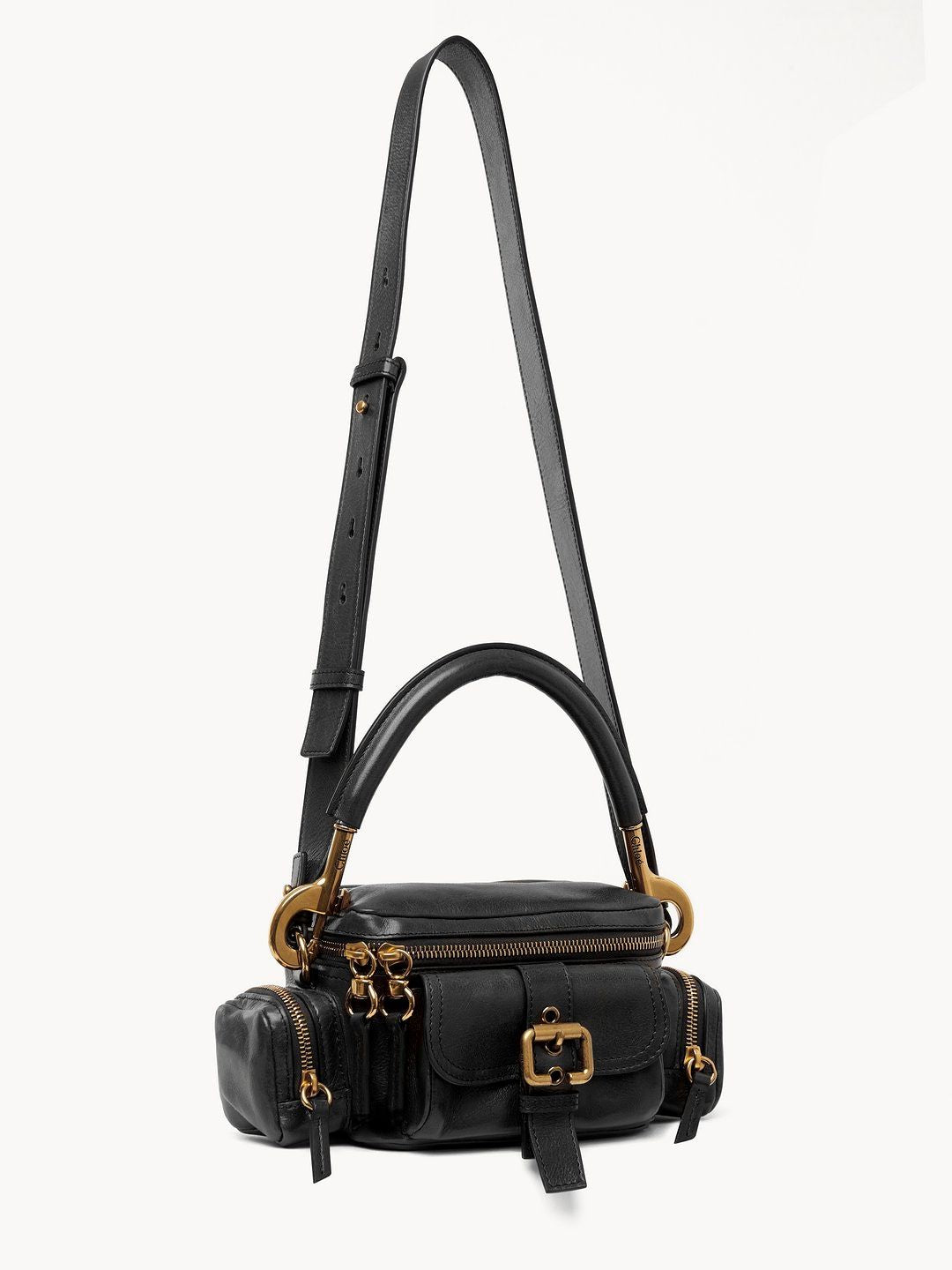 CHLOÉ Leather Crossbody Camera Handbag