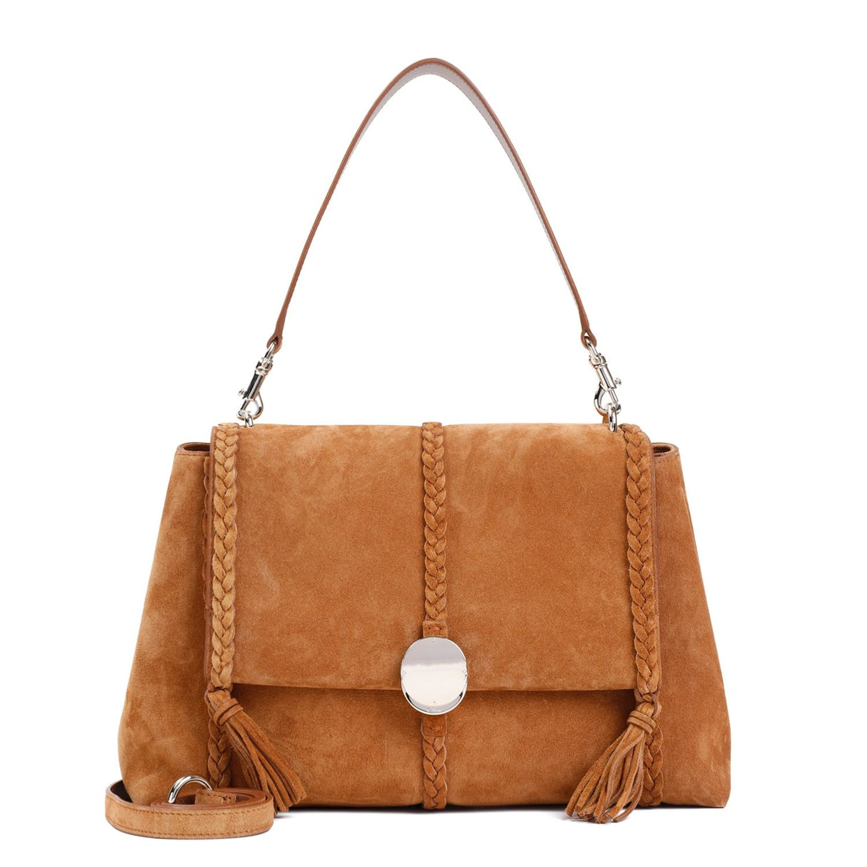 CHLOÉ Penelope Mini Leather and Suede Handbag W:35cm H:23cm D:11cm