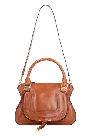 CHLOÉ Marcie Leather Shoulder Handbag (36x28x12cm)