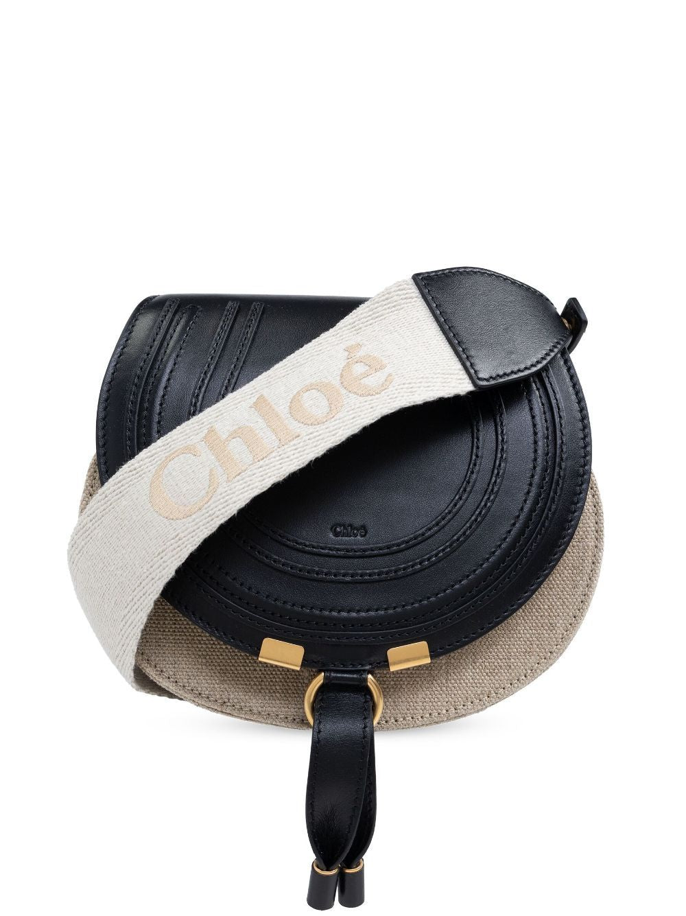 CHLOÉ Sepia Brown Mini Saddle Crossbody Bag