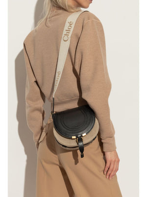 CHLOÉ Sepia Brown Mini Saddle Crossbody Bag