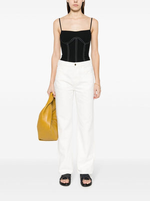 CHLOÉ Fashionable High-Waisted White Pants for Women