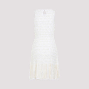 CHLOÉ Elegant Neutral-toned Mini Dress