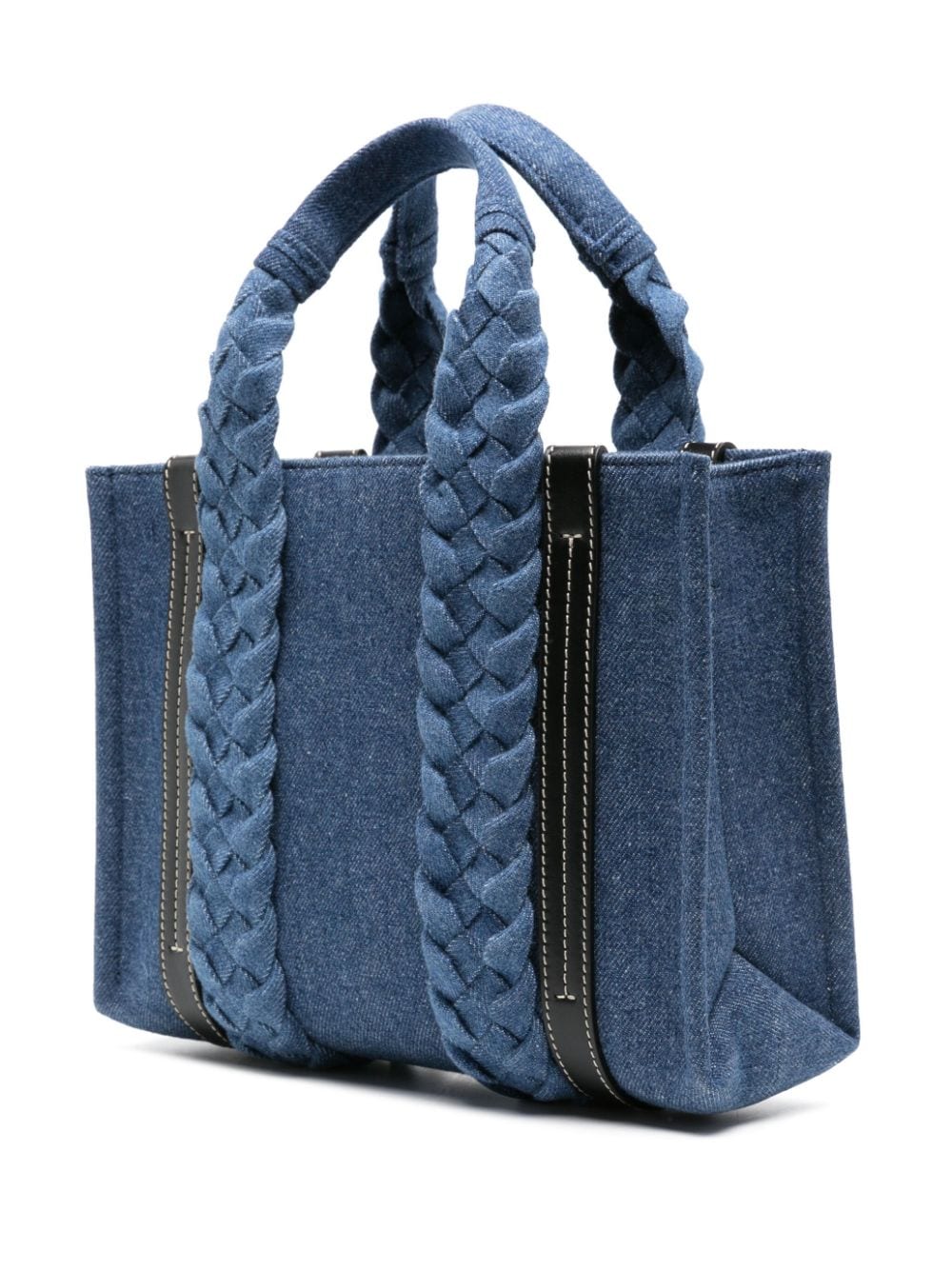CHLOÉ Small Woody Denim Tote Handbag in Blue – Women’s Spring/Summer Collection