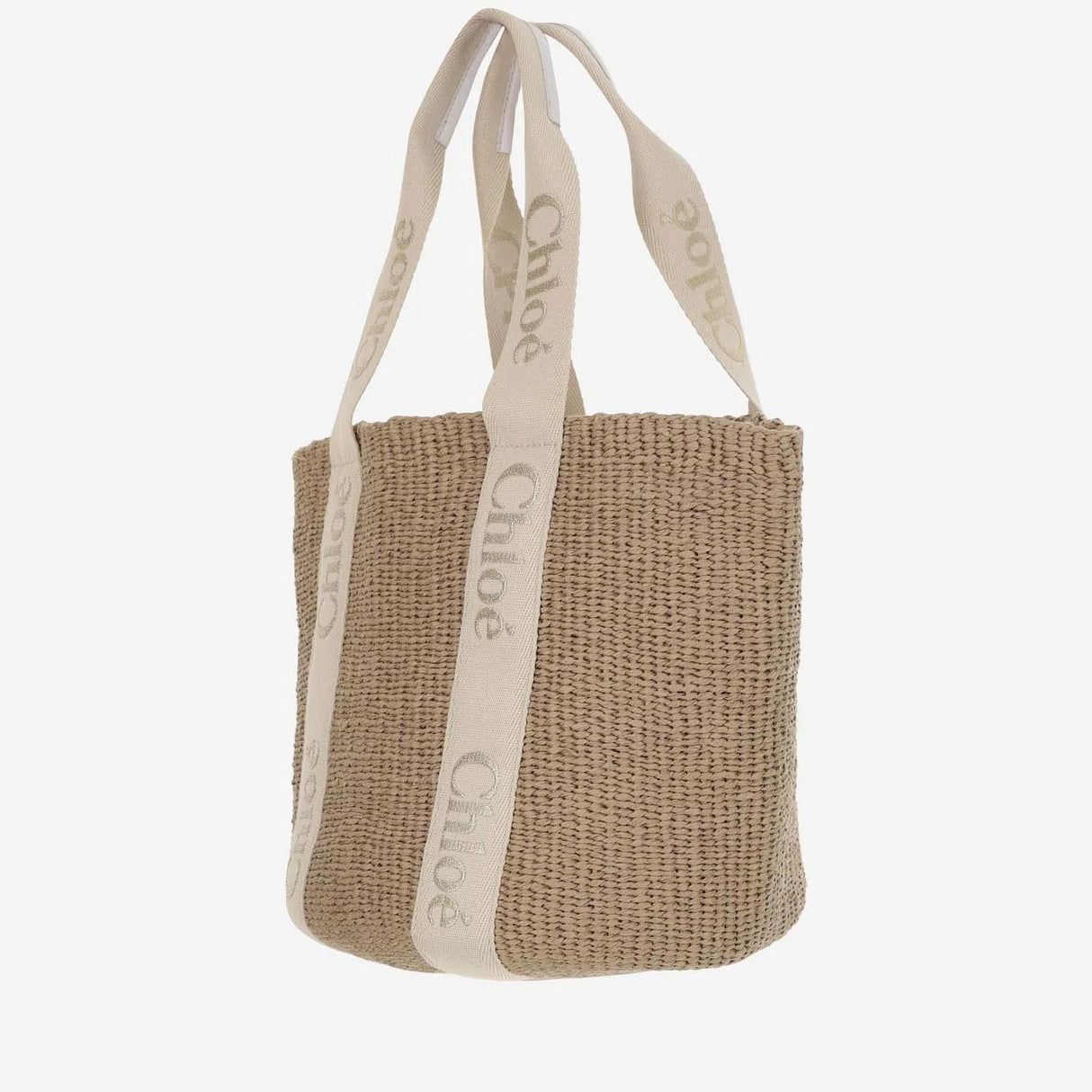 CHLOÉ Summer Elegance Large Woody Basket Tote - GOLDC