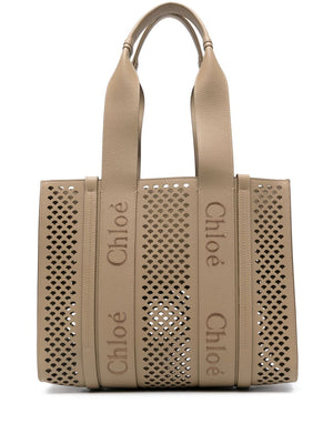 CHLOÉ Medium Leather Tote Handbag