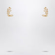 CHLOÉ Mini Gold Stud Earrings with Engraved Logo