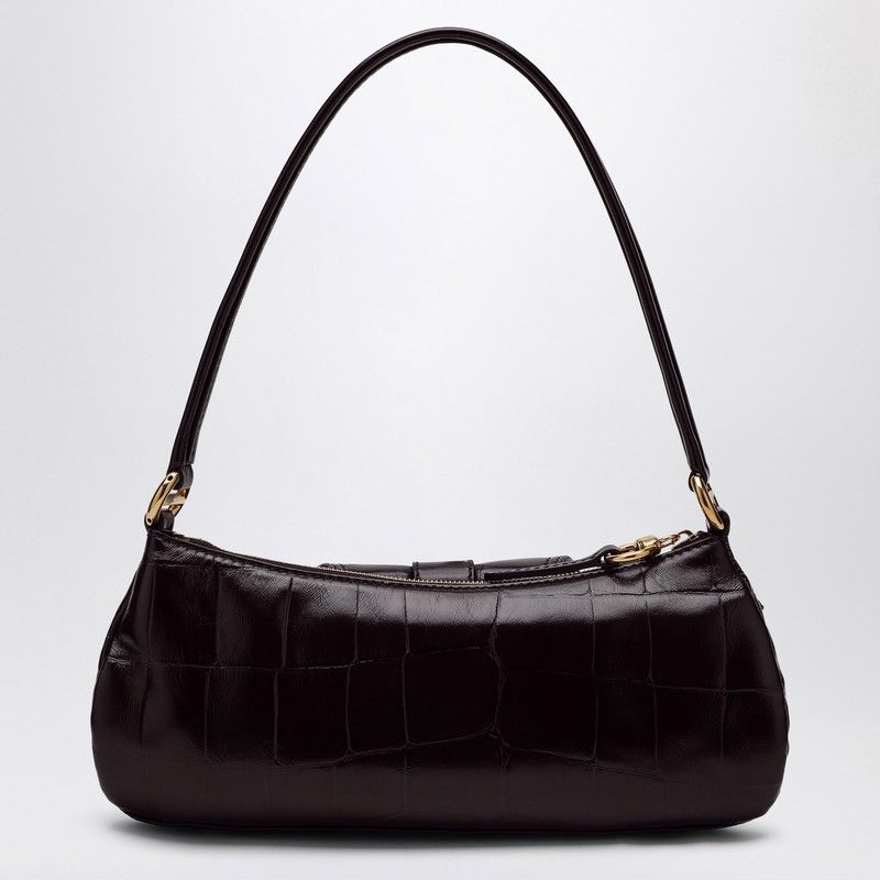 CHLOÉ The 99 Mini Brown Shiny Leather Handbag