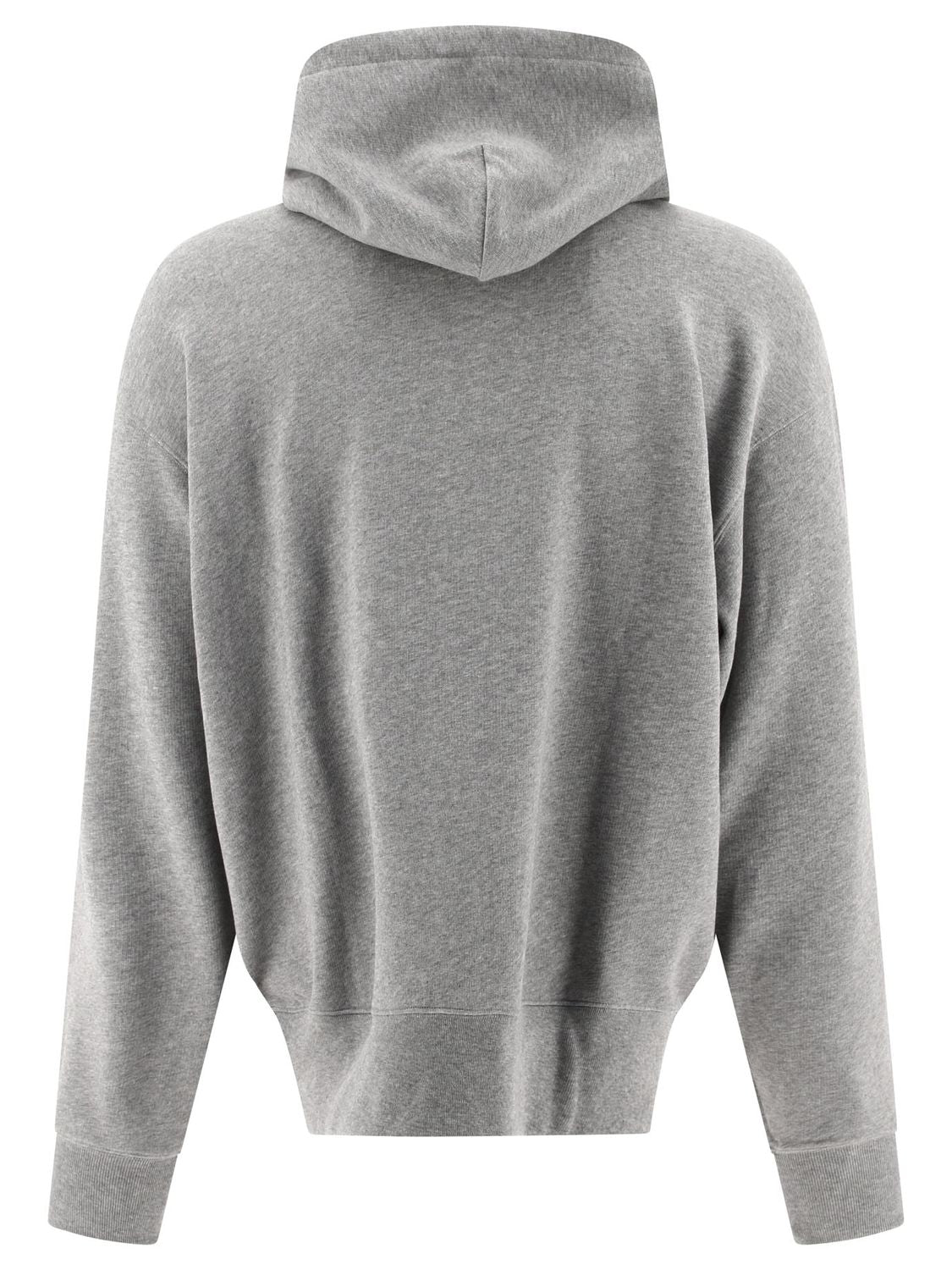 ACNE STUDIOS Iconic Grey Cotton Zip Hoodie