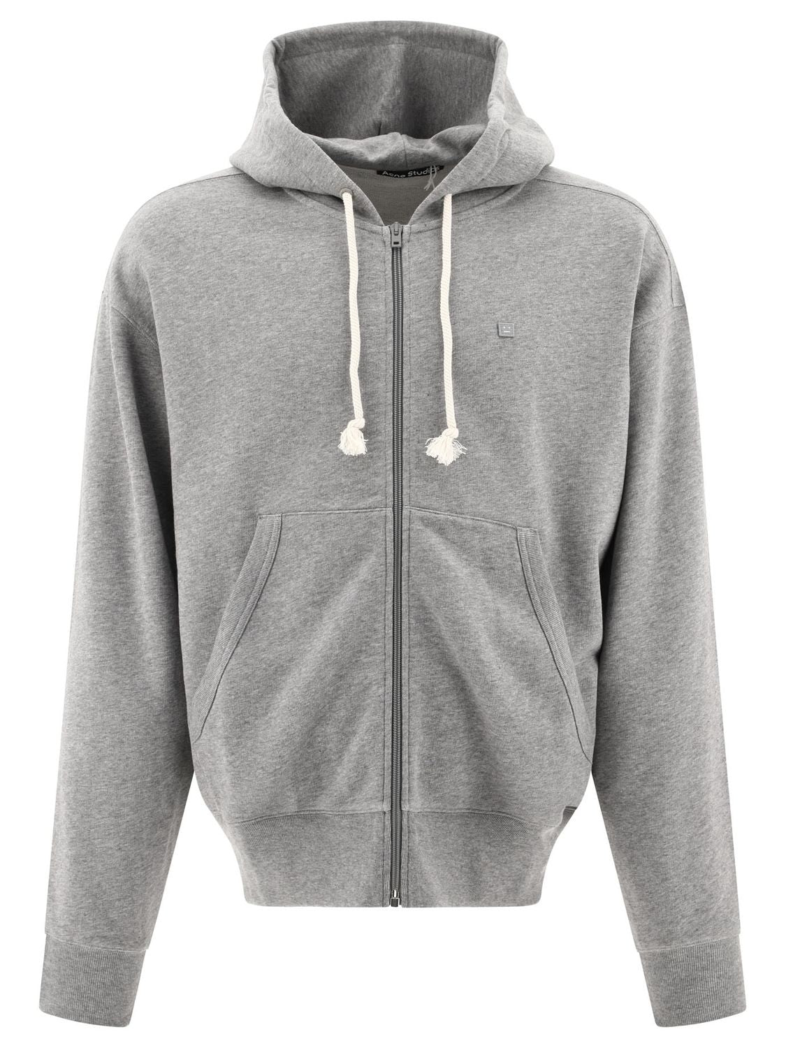 Áo Hoodie Khoá Kéo Màu Xám