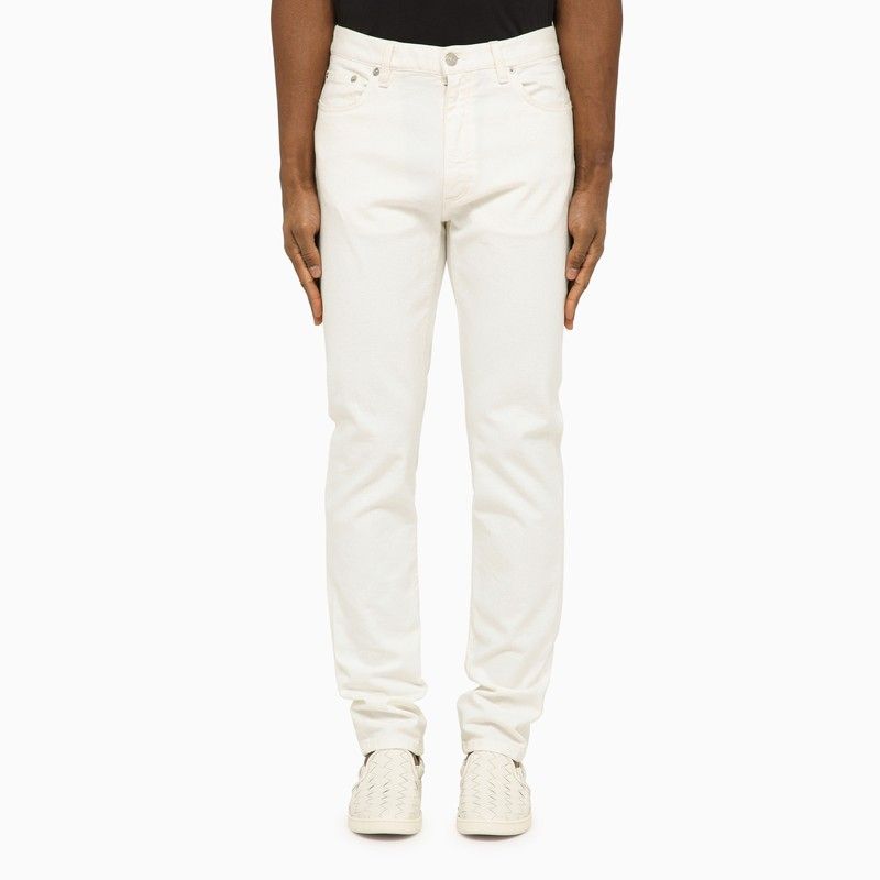 ZEGNA Men's White Regular Jeans from SS24 Collection