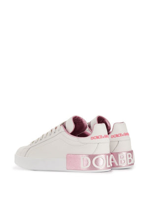 DOLCE & GABBANA Luxurious Leather sneakers for the fashion-forward woman