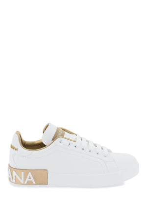 DOLCE & GABBANA Luxurious Leather sneakers for the fashion-forward woman