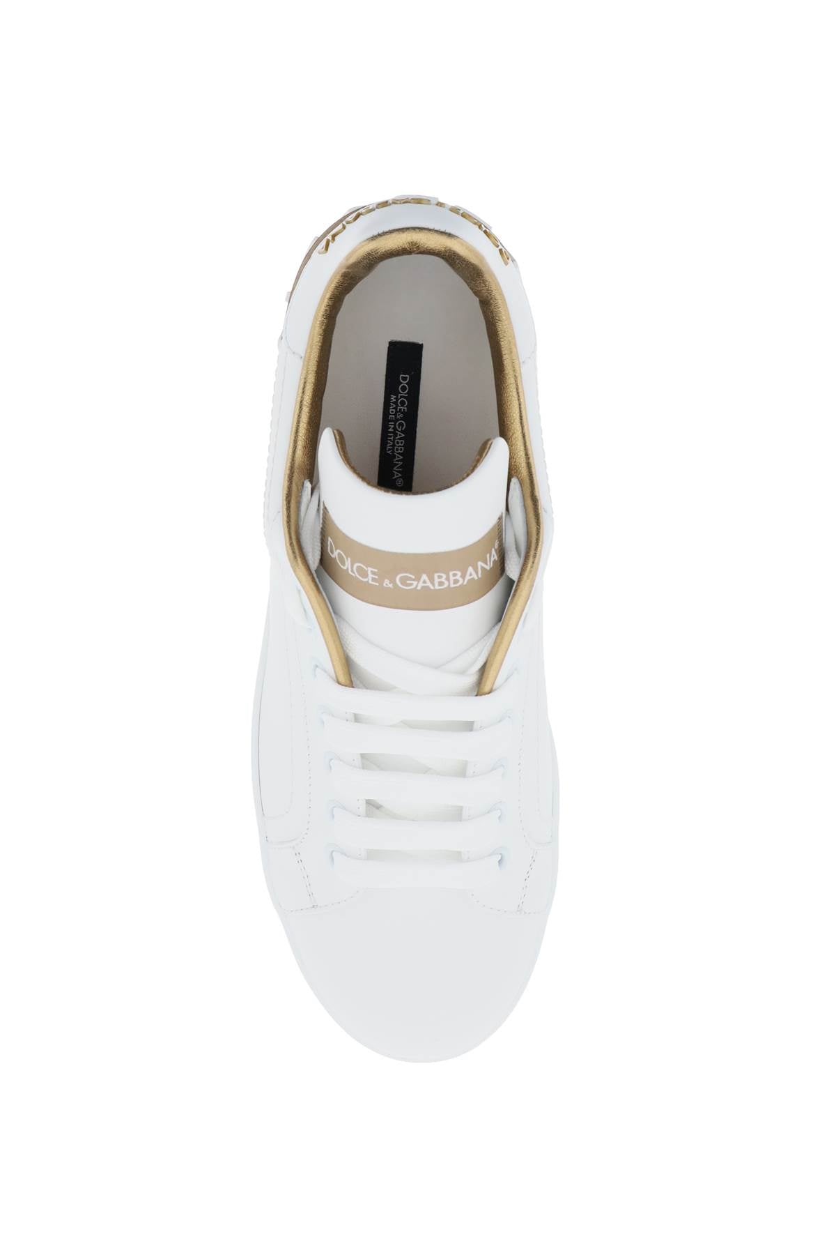 DOLCE & GABBANA Luxury Nappa Leather Portofino Sneakers