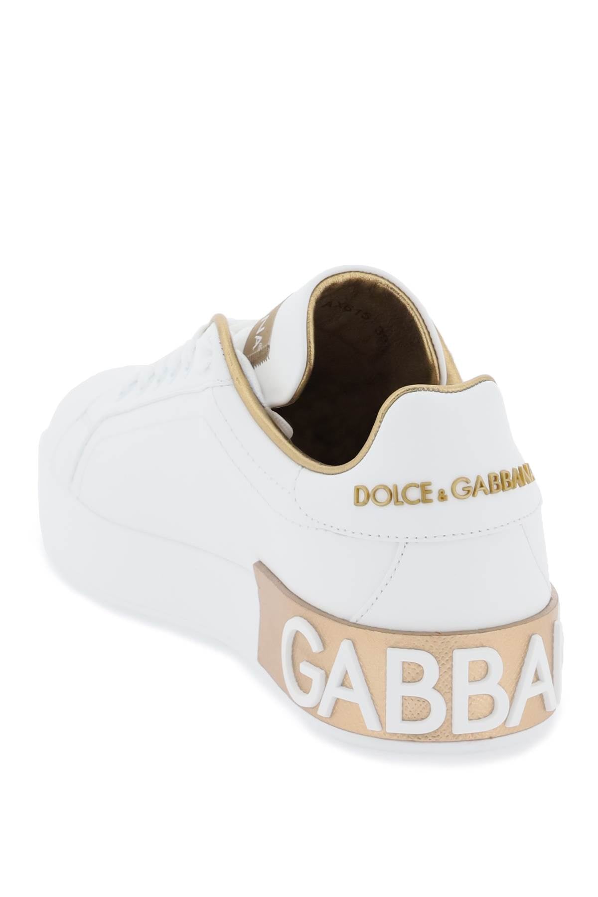 DOLCE & GABBANA Luxury Nappa Leather Portofino Sneakers