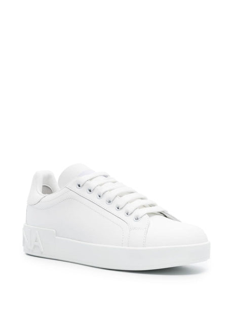 DOLCE & GABBANA Fashionable Women's White Sneakers - CK1544A106580001