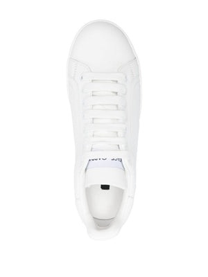 白色皮革Portofino女鞋 - SS24系列