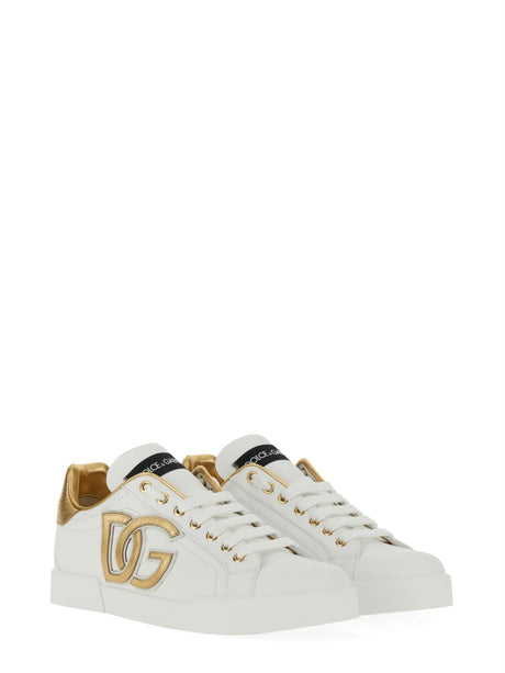 DOLCE & GABBANA Chic Leather Sneakers for Women