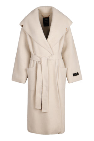 ELISABETTA FRANCHI Oversized Belted Jacket