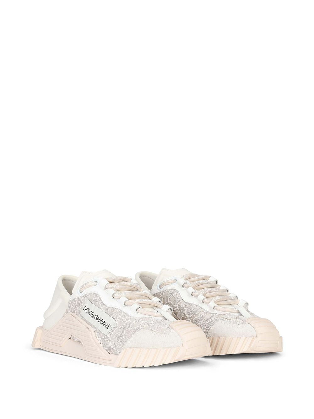 DOLCE & GABBANA Chic Pink Low-Top Sneakers