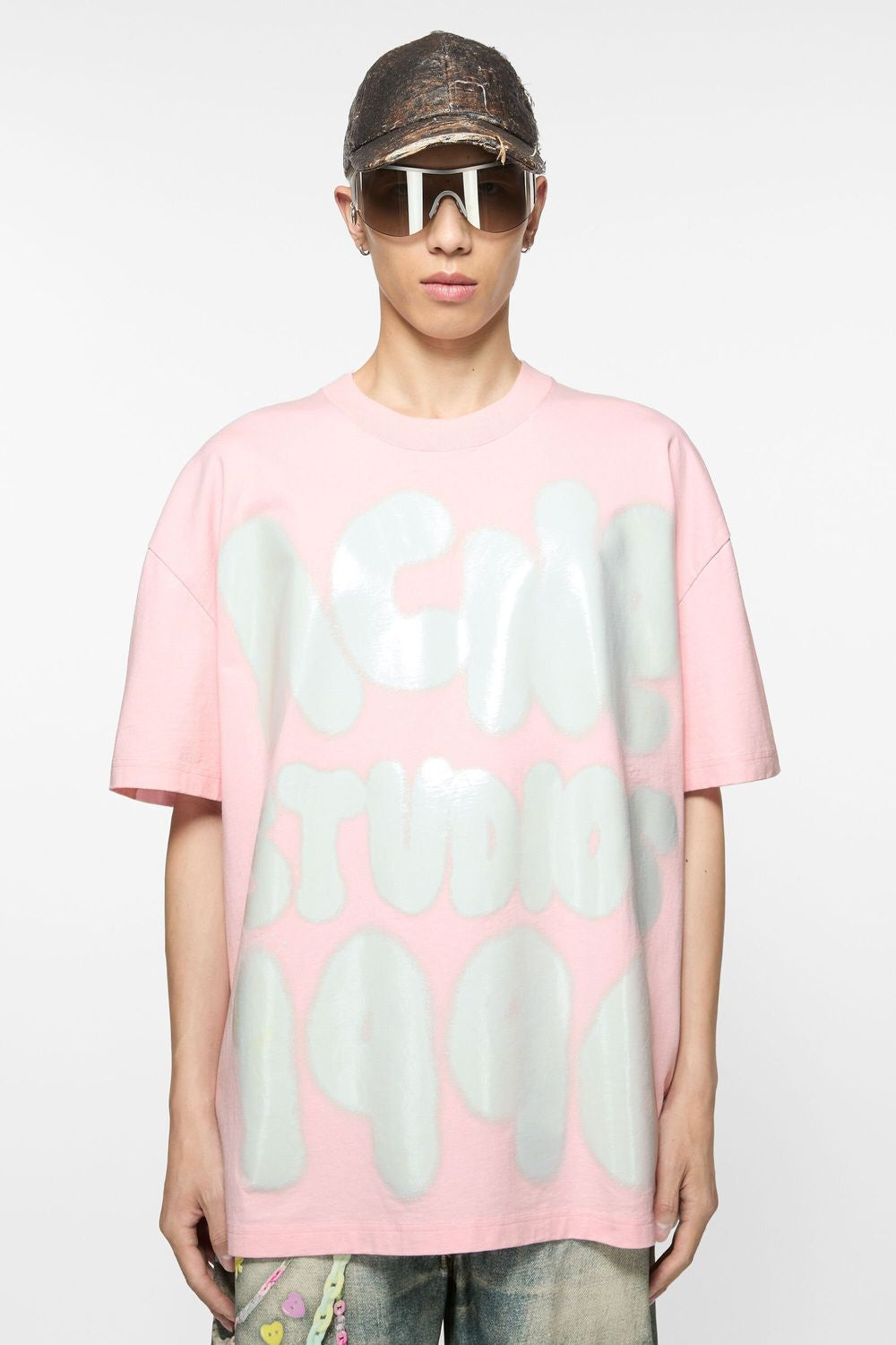 ACNE STUDIOS Men's Spray Logo T-Shirt