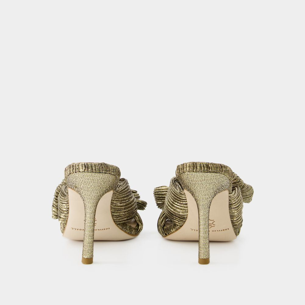 LOEFFLER RANDALL Gold Claudia Sandals for Women - FW23 Collection