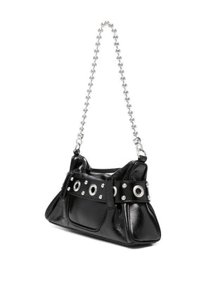 DSQUARED2 Gothic Leather Handbag for Women - Black